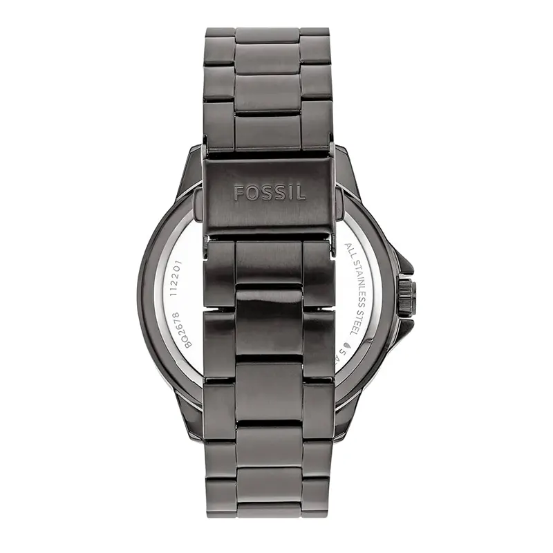 Fossil Bannon Automatic Smoke Skeleton Dial Men's Watch- BQ2678